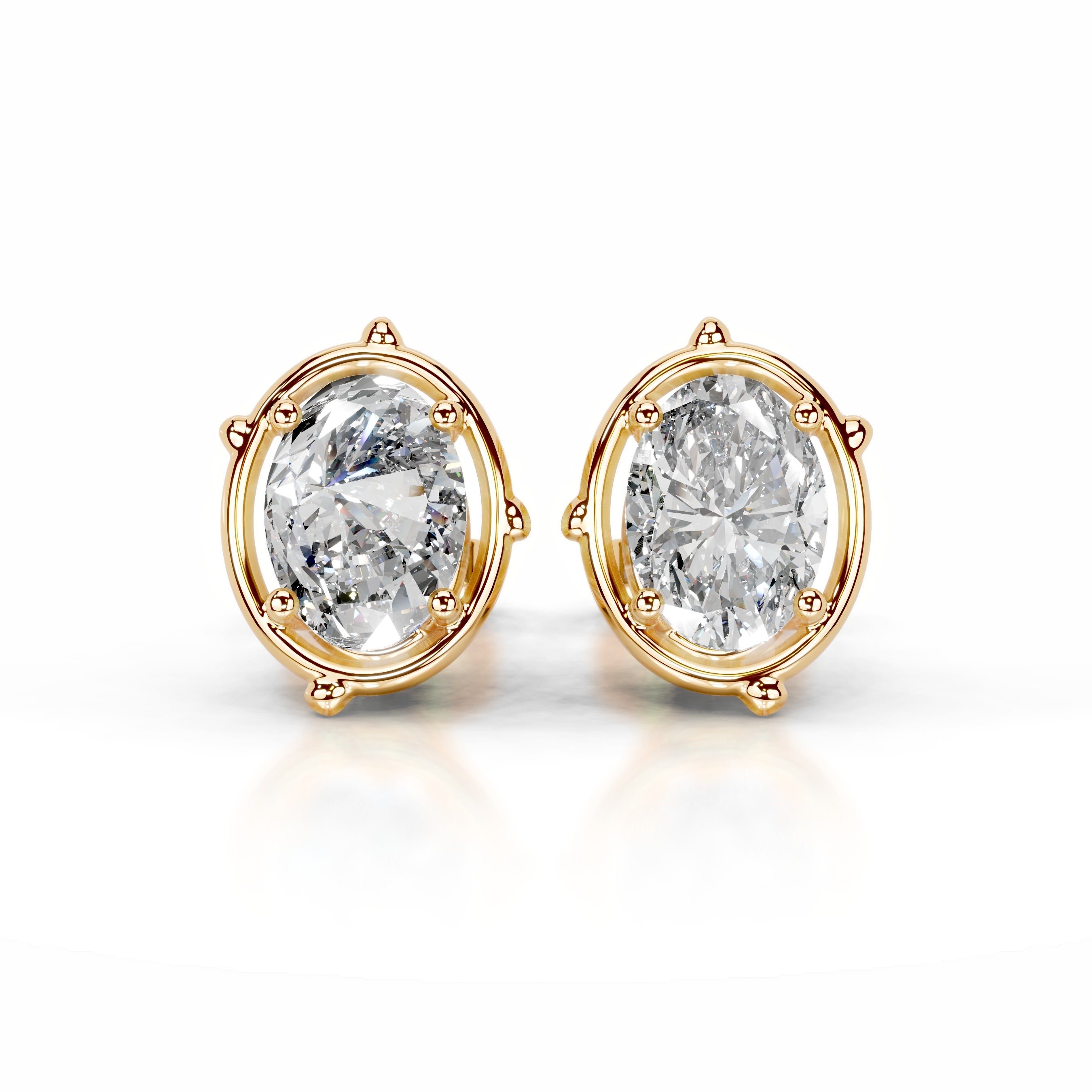 Rooted in Love Lab Grown Diamond Earrings - 18K Yellow Gold、mySite、hinf8tx79