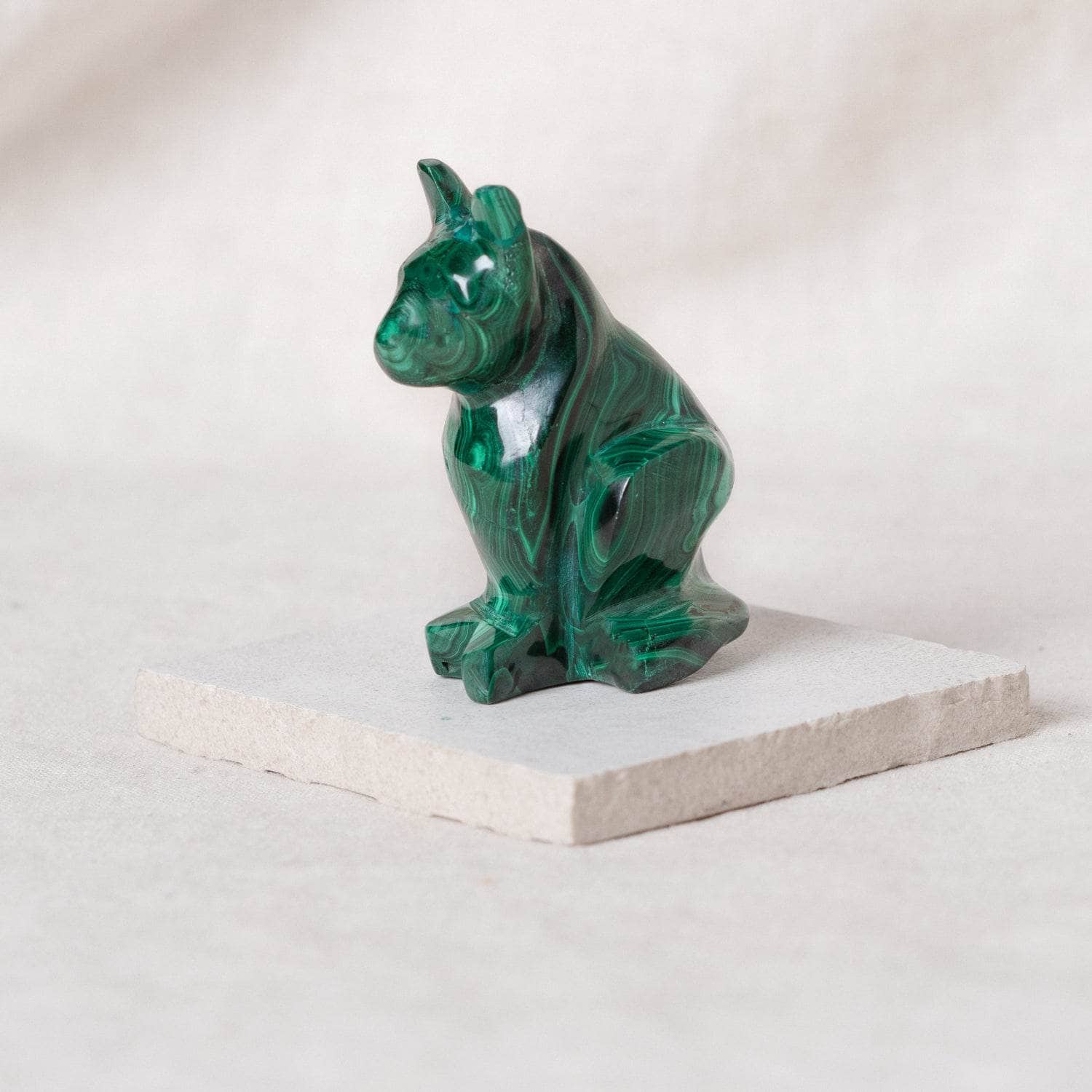 Genuine Malachite Cats - Hand Carved - 1 of a Kind、mySite、hinf8tx79