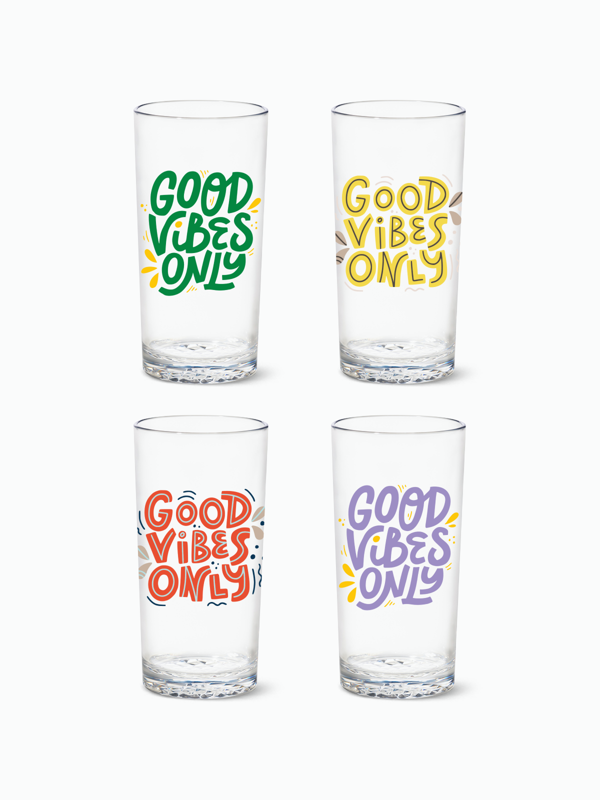 Good Vibes Only - RESERVE 14oz Highball Tritan Copolyester Glass、mySite、camillekostekn