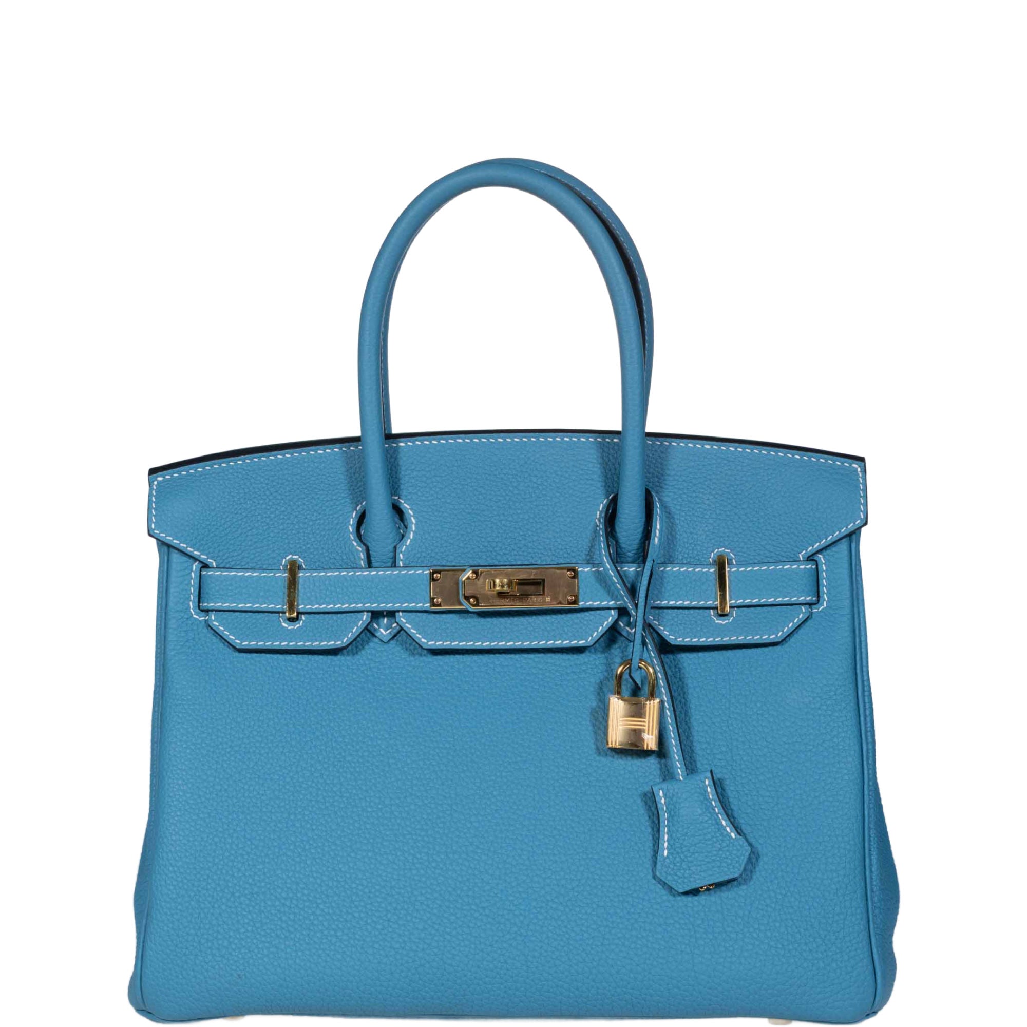 Hermès Birkin 30 Blue Jean Togo Gold Hardware、mySite、garminoutage.com