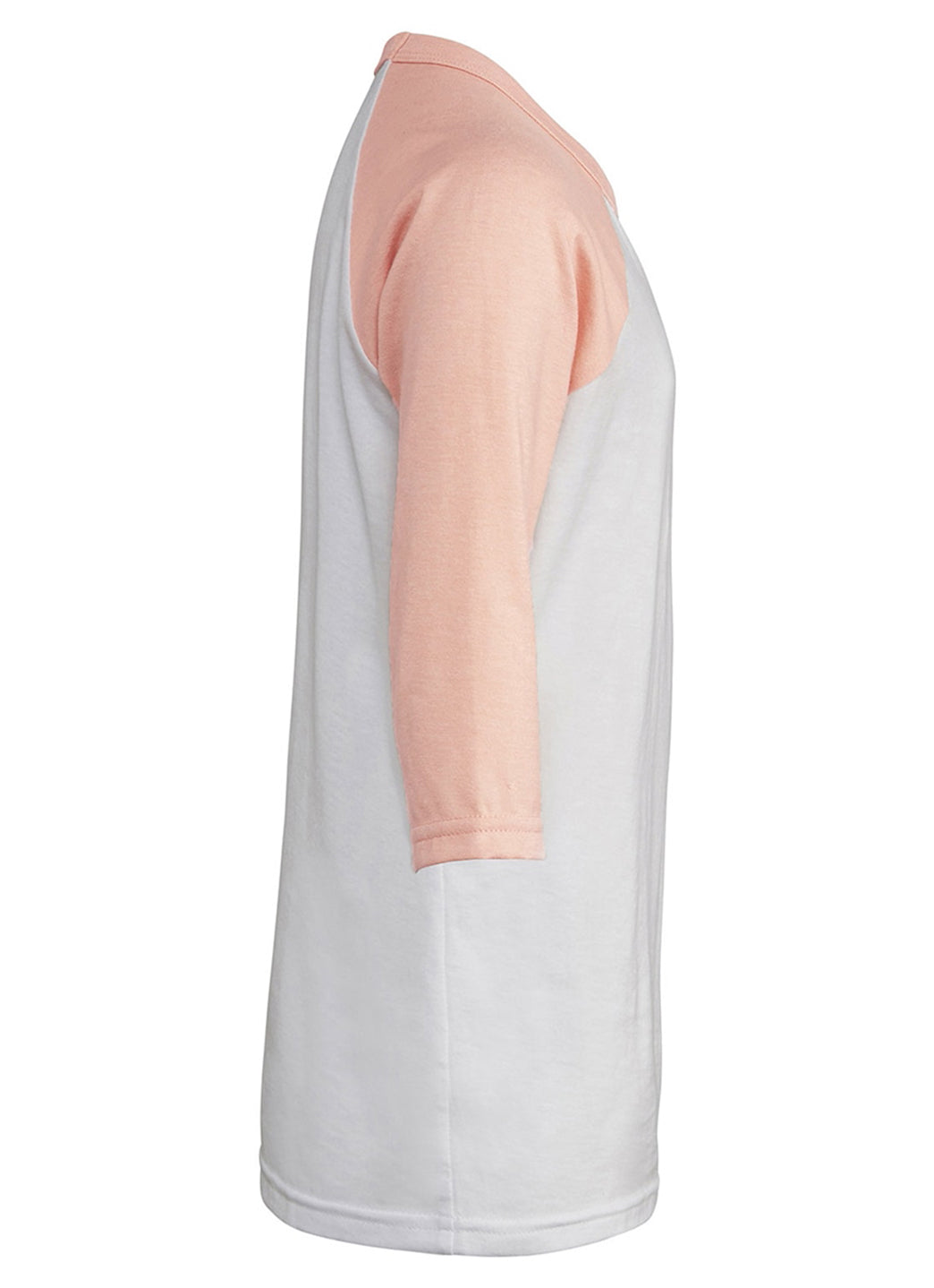 Bella + Canvas Youth 3/4-Sleeve Baseball T-Shirt、mySite、noshort