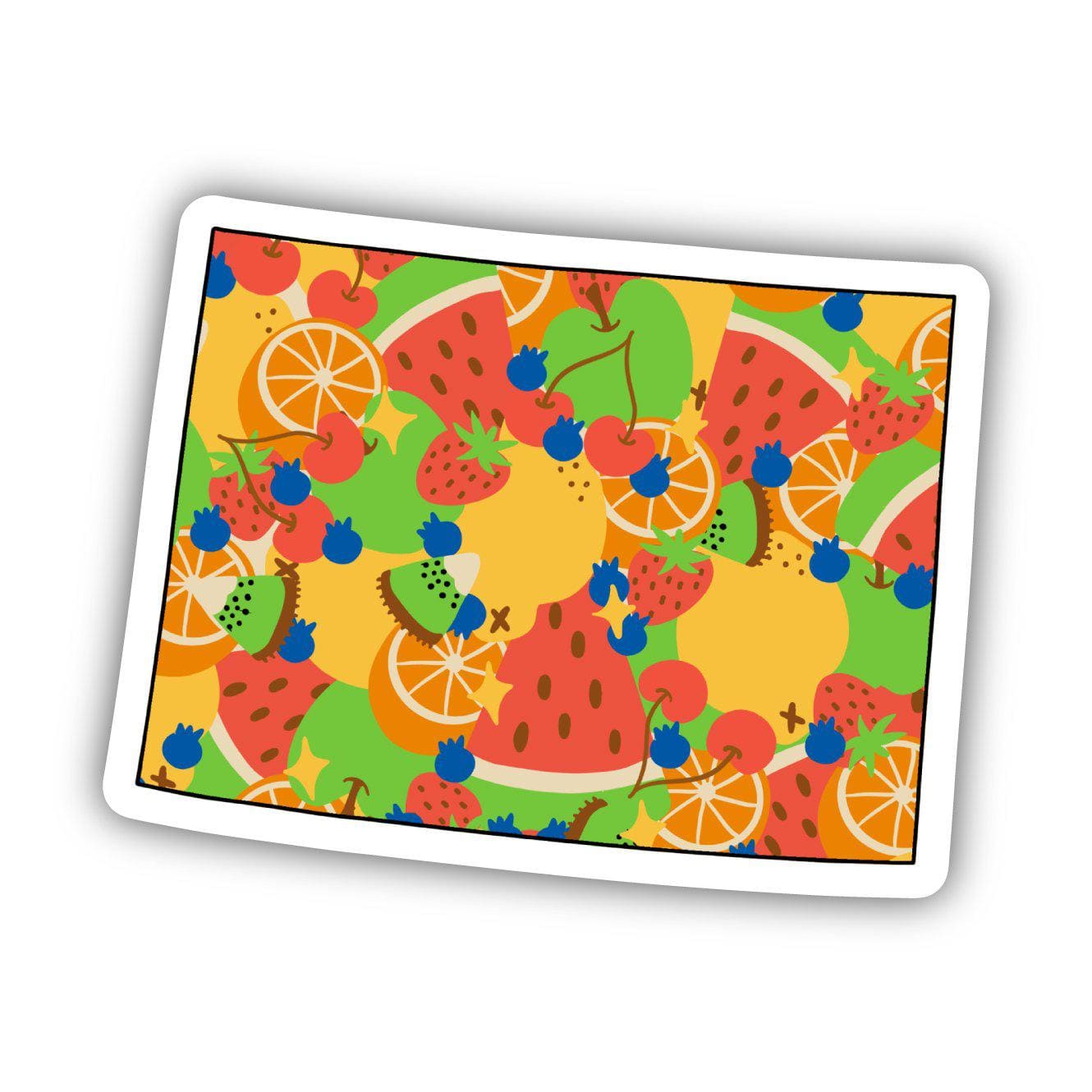  Colorado Fruit Pattern Sticker、mySite、ghnorth