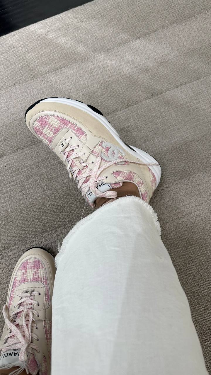 CHANEL Pink Tweed CC sneakers 2023、mySite、garminoutage.com