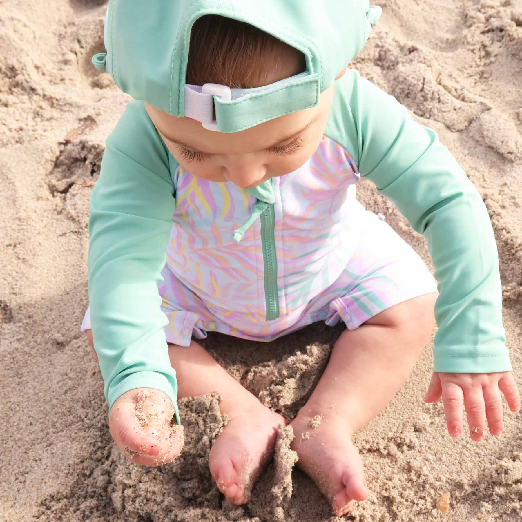  Long Sleeve Rash Guard Swim Romper Shortie | Island Palms、mySite、layawaytickets