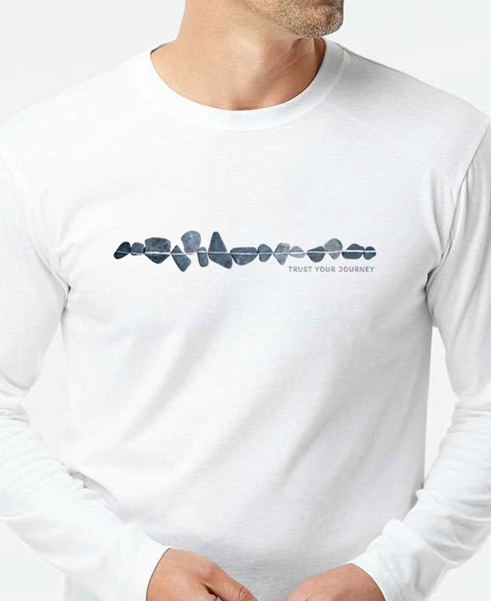 Men’s Trust Your Journey Recycled Bottles Long Sleeves Tee、mySite、topwebapps