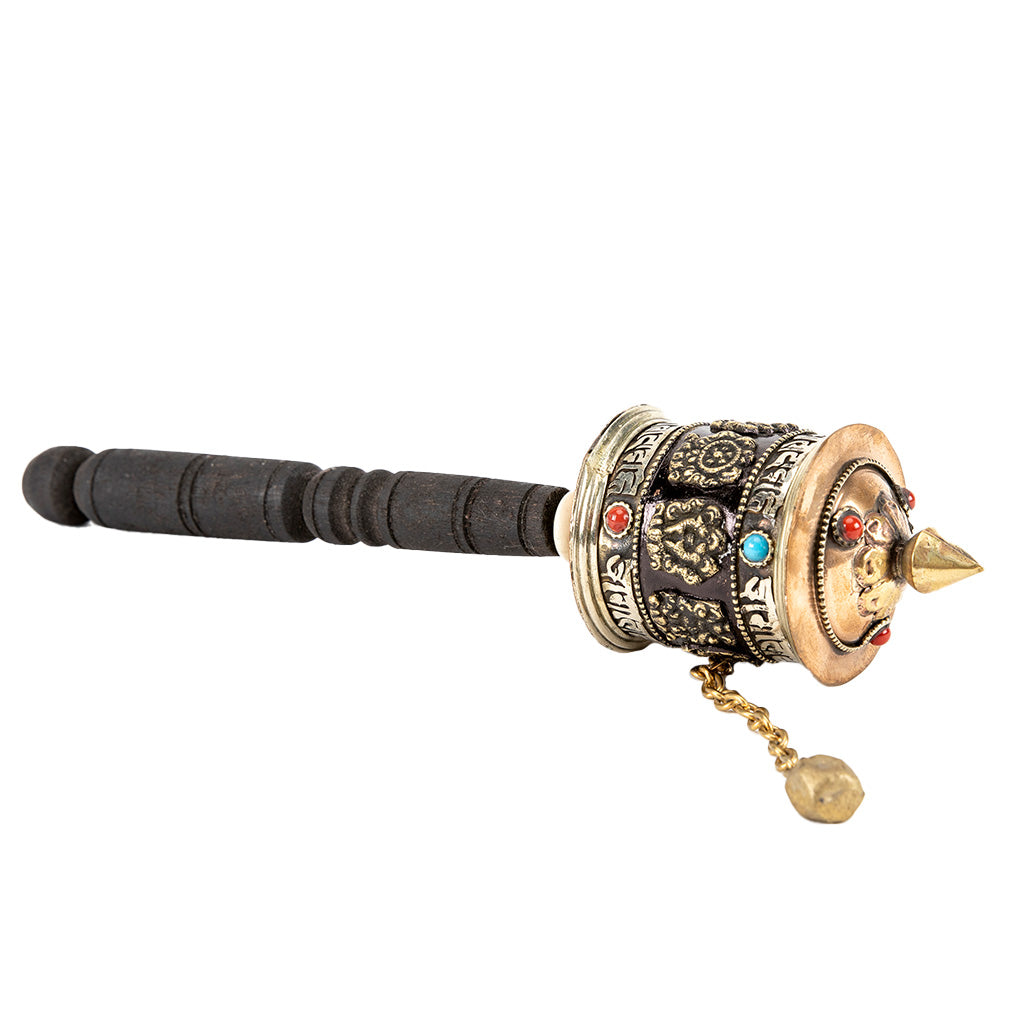 Handheld Prayer Wheel with 8 Auspicious Symbols、mySite、topwebapps