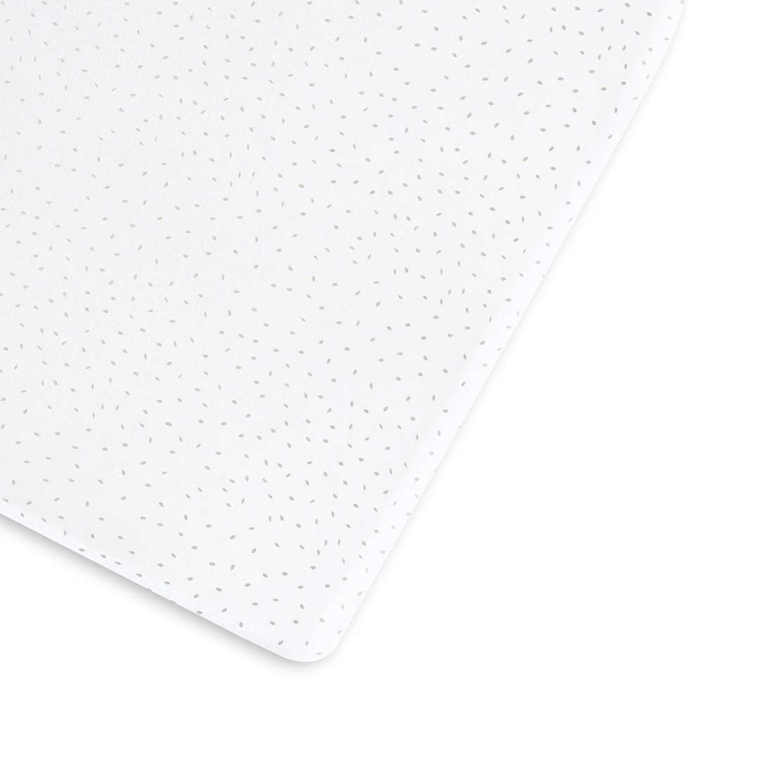  The Little Green Sheep Organic Cot & Cot Bed Fitted Sheet - White Rice、mySite、merchandisen