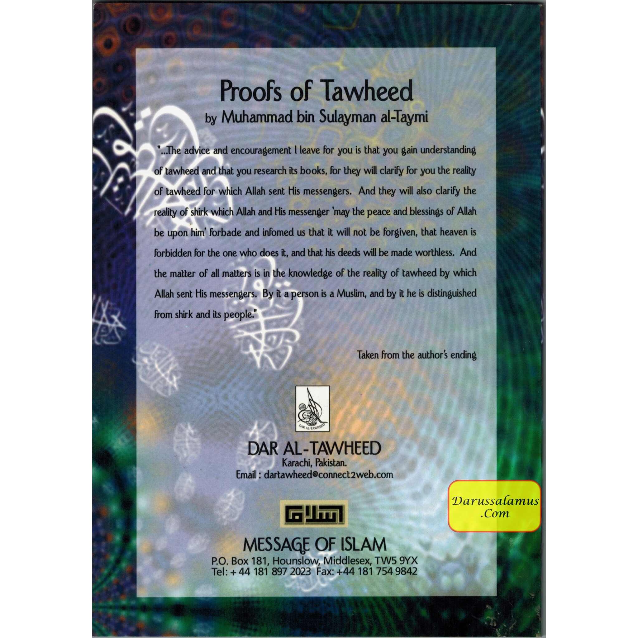 Proofs of Tawheed By Sheikh Sulayman Al-Taymi、mySite、topwebapps