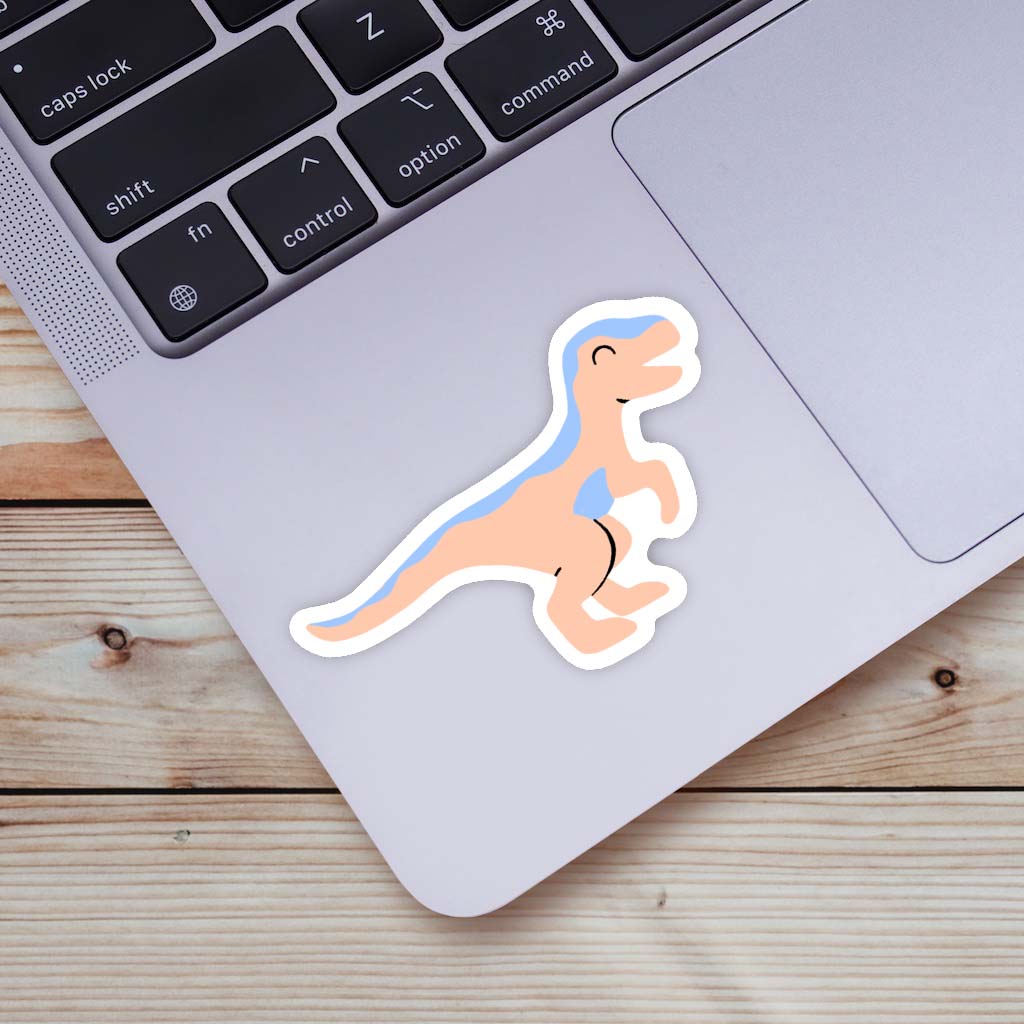  Cute Orange Dinosaur Sticker、mySite、ghnorth