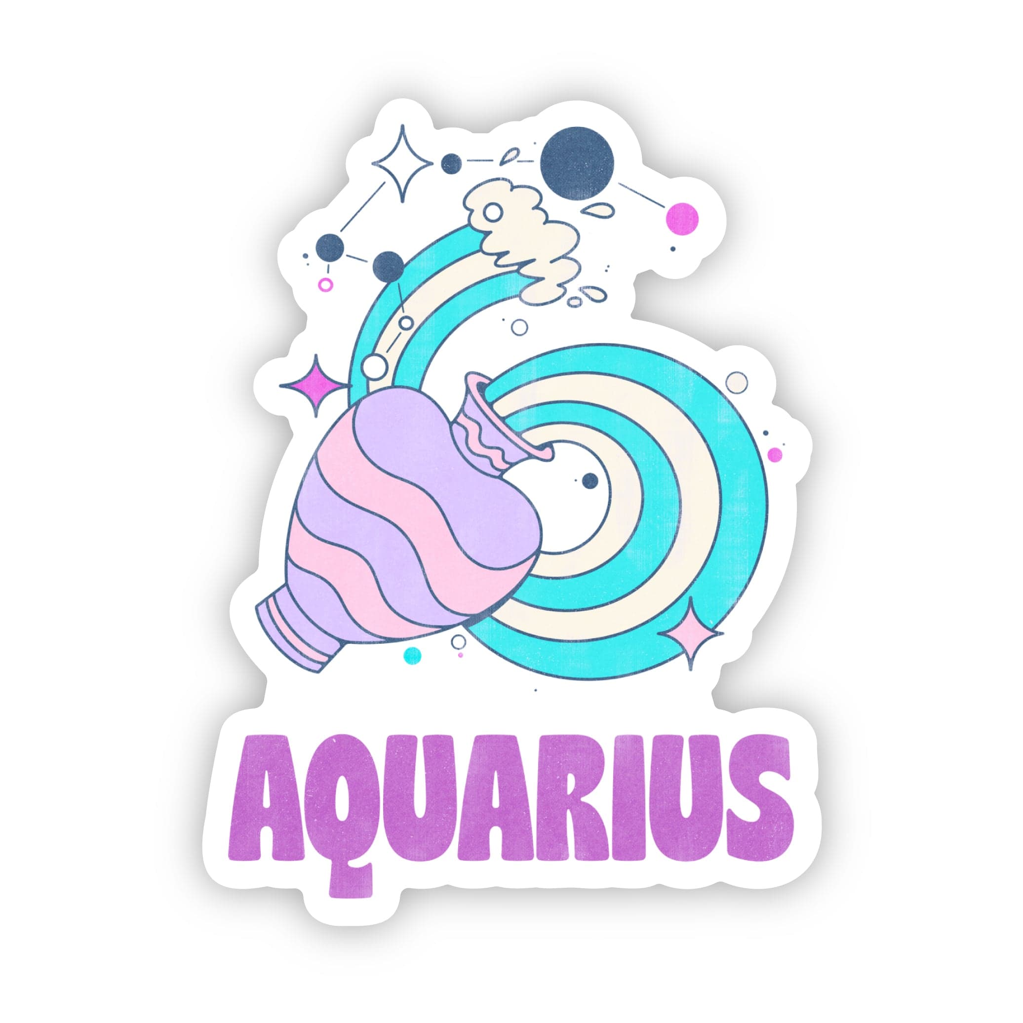  Aquarius Zodiac Sign Sticker、mySite、elrpsem3k