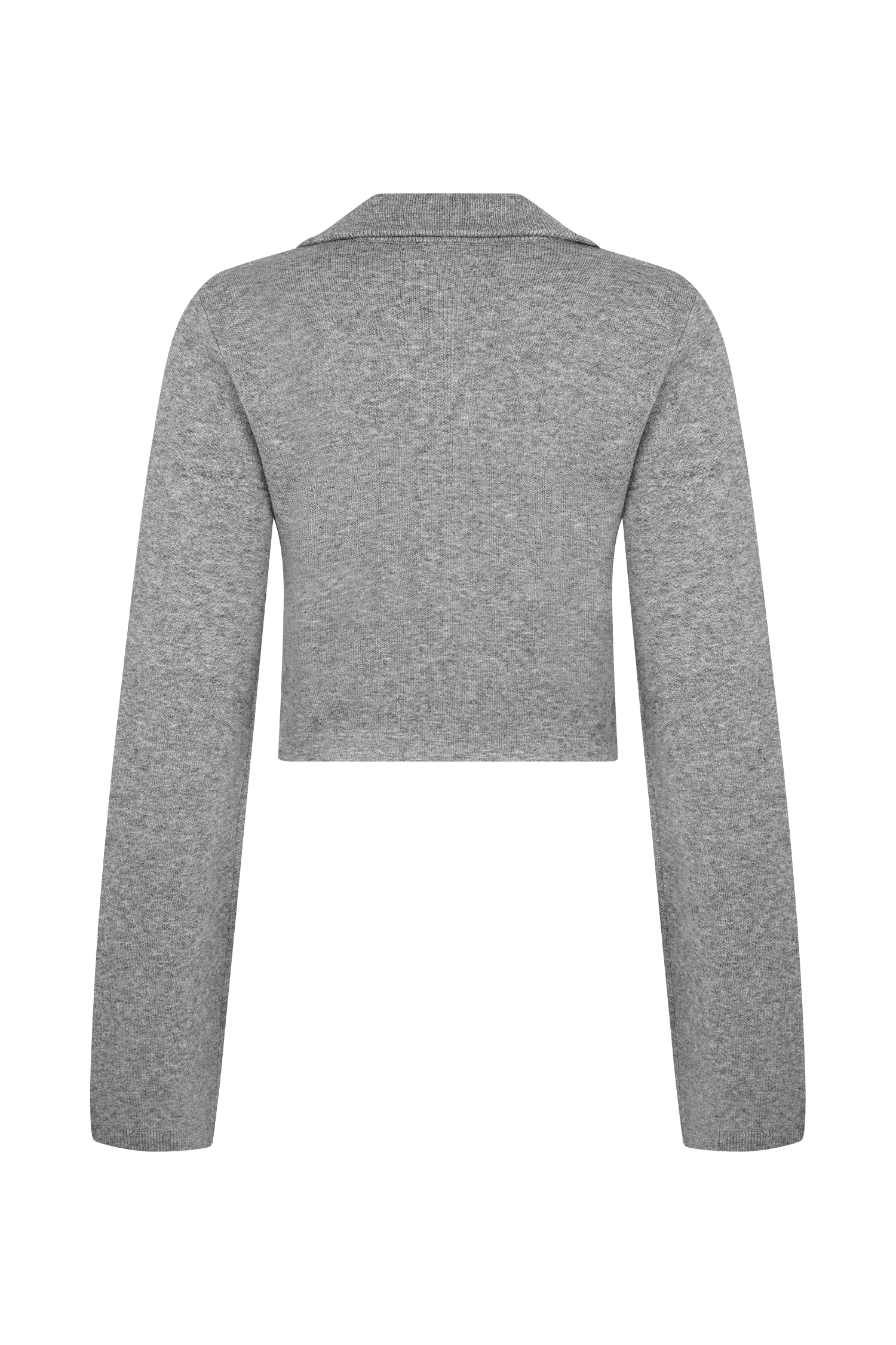 Annabelle Knit Curved Hem Cardigan - Charcoal、mySite、solidvoid