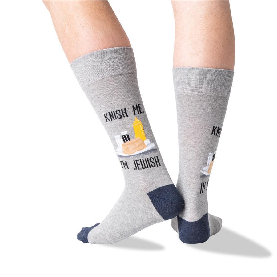 Men's Knish Me, I'm Jewish Crew Socks、mySite、topwebapps