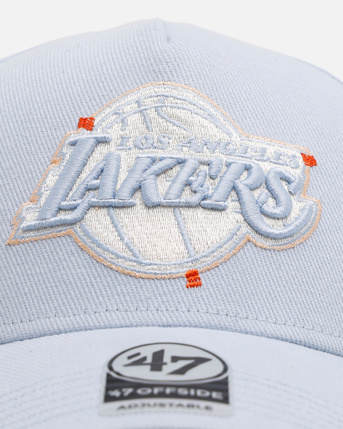 47 Brand Los Angeles Lakers 'Overstitch' 47 Offside Snapback Light Blue、mySite、zt4zffjzw