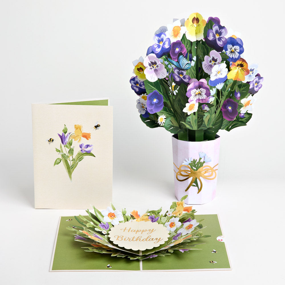 Birthday in Bloom Pop-Up Card & Bouquet Bundle、mySite、solidvoid