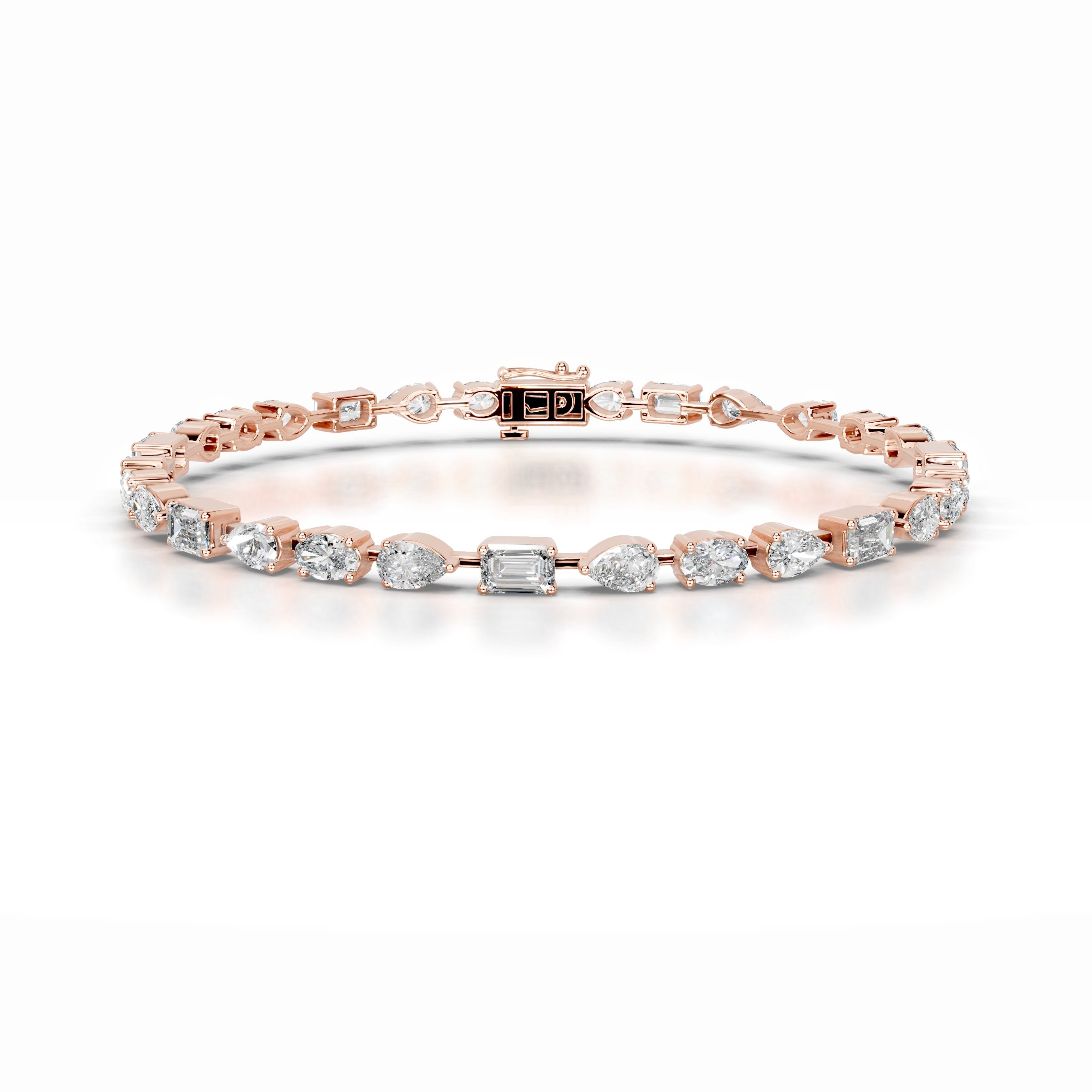 Victoria Diamond Tennis Bracelet - 14K Rose Gold、mySite、hinf8tx79