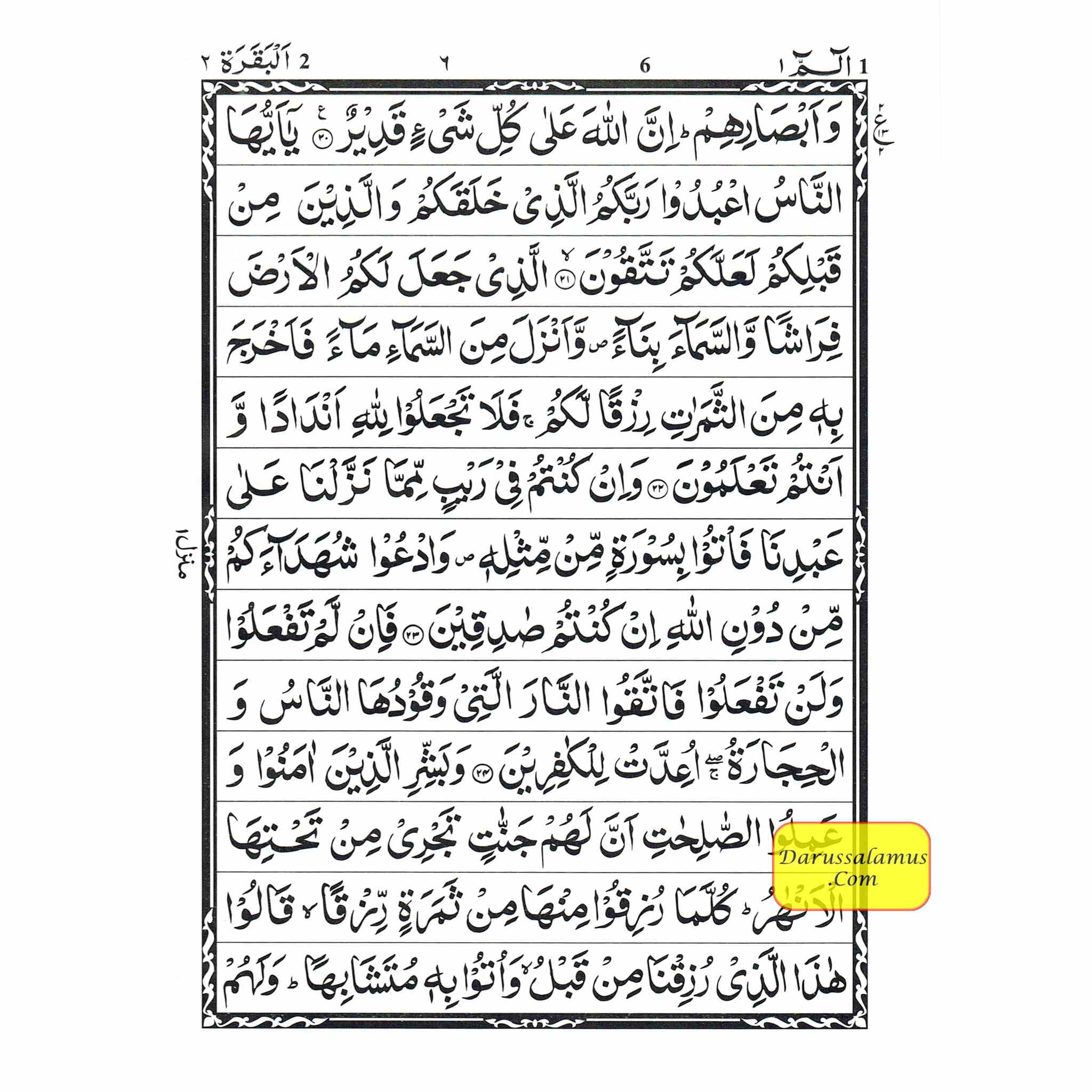 Quran Al Kareem Arabic Only -13 Lines Pakistani Indian Persian Script (Large Words) Deluxe Edition、mySite、topwebapps