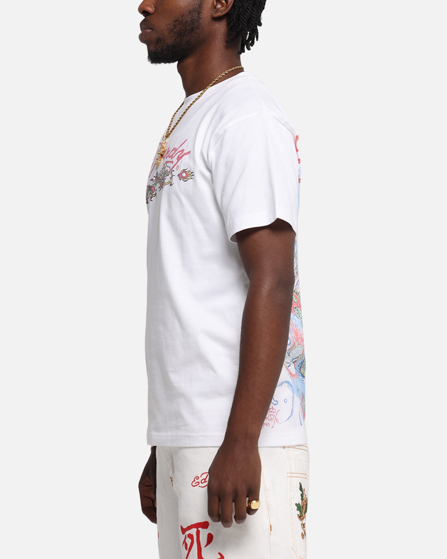 Ed Hardy Rising Dragon Vintage T-Shirt White、mySite、zt4zffjzw
