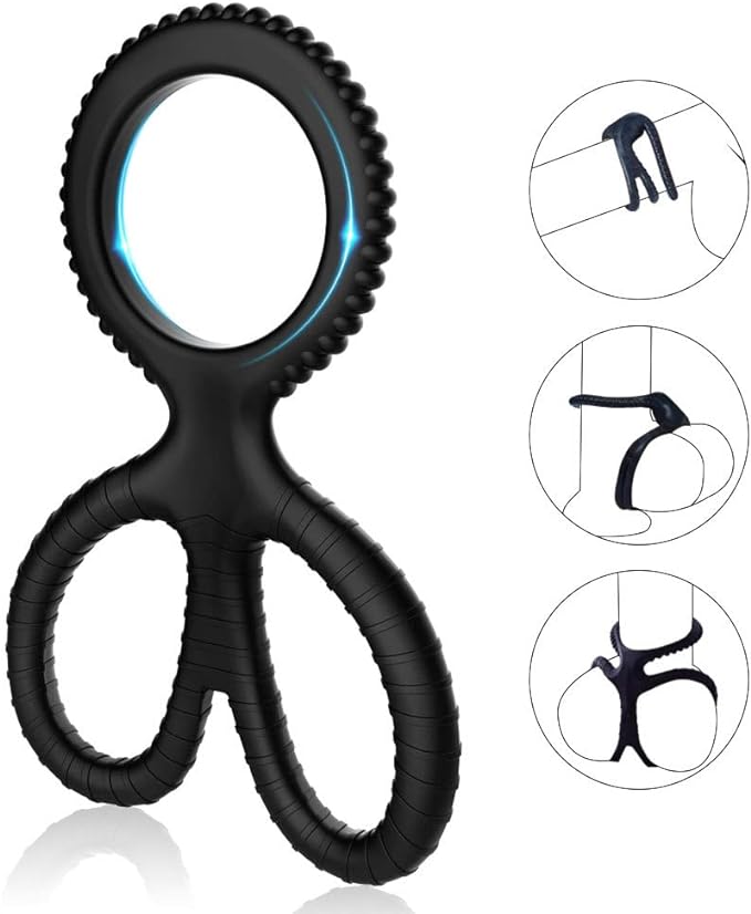 Lasso 3 in 1 | Stretchy | 3 Rings | Cock Ring | Soft Silicone | Hard Erection、mySite、bottomscart