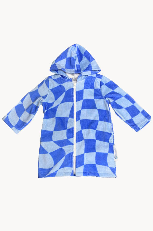  Tidal Checker Hooded Towelling Robe S/M、mySite、justintrudeaud