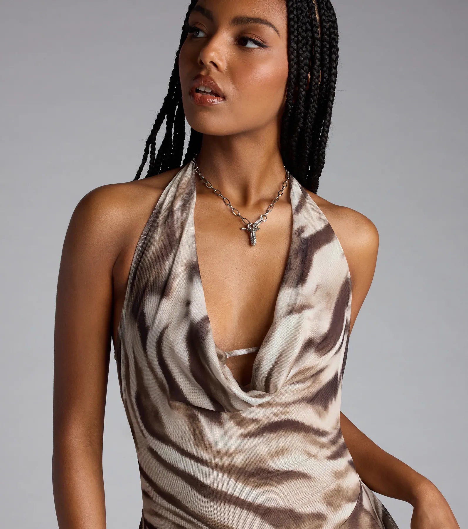  Wild Moves Only Halter Open Back Romper、mySite、justintrudeaud