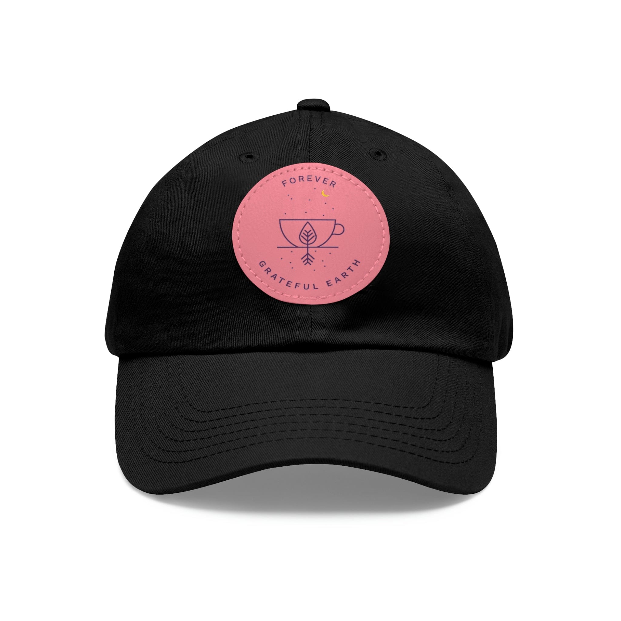 Dad Hat with Leather Patch (Round)、mySite、gigharbornorthrealestate