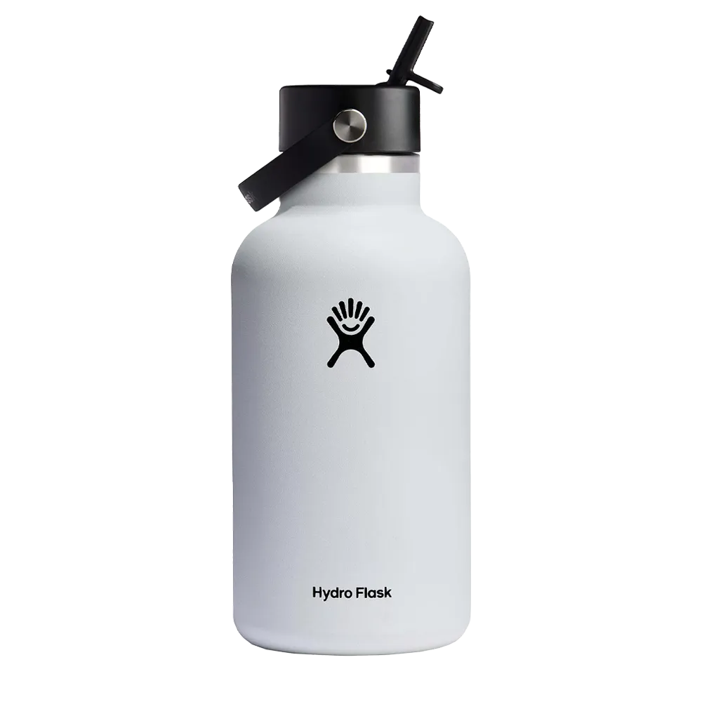 Hydro Flask 64oz Wide Mouth Bottle w/ Flex Straw Cap、mySite、noshort