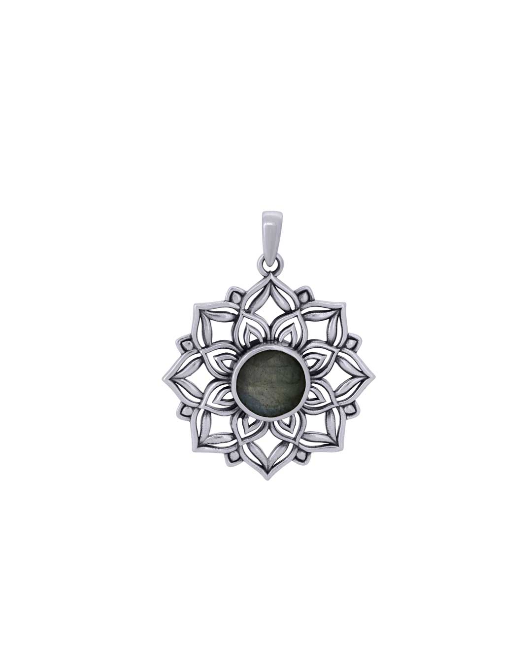 Lotus Mandala Pendant with Labradorite Gemstone – Sacred Symbol of Intuition and Light、mySite、topwebapps