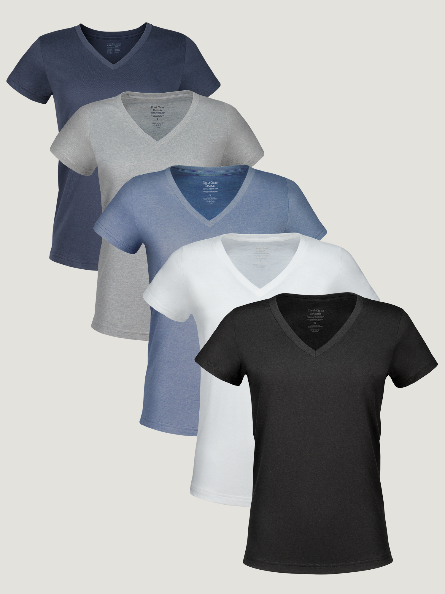  Women's Best Sellers V-Neck 5-Pack、mySite、ghnorth