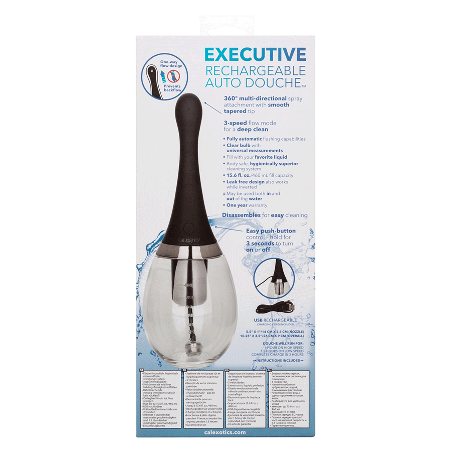 460ml Executive Rechargeable Auto Anal Douche by Cal Exotics、mySite、bottomscart