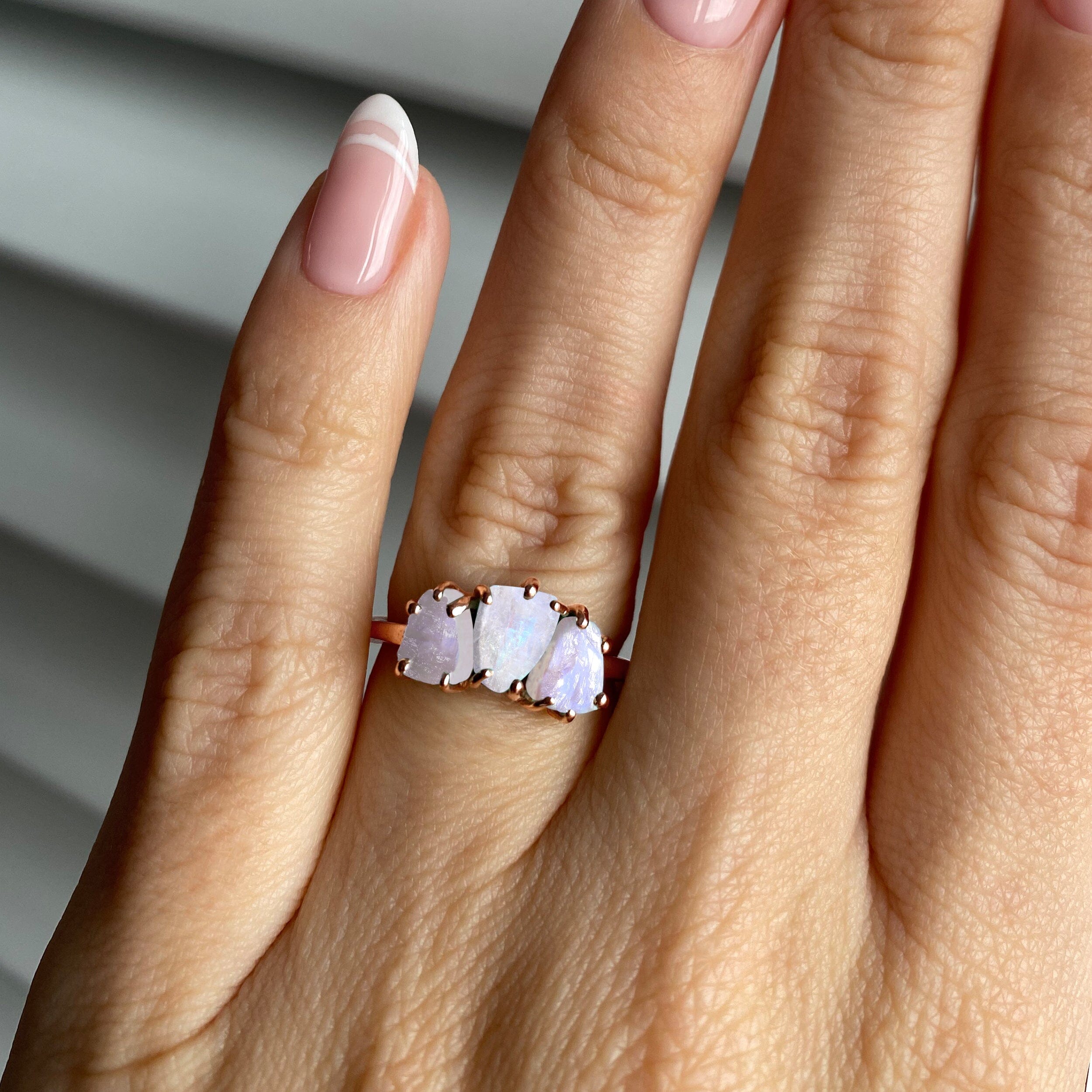 Raw Crystal Ring - Enchanted Moonstone、mySite、hinf8tx79