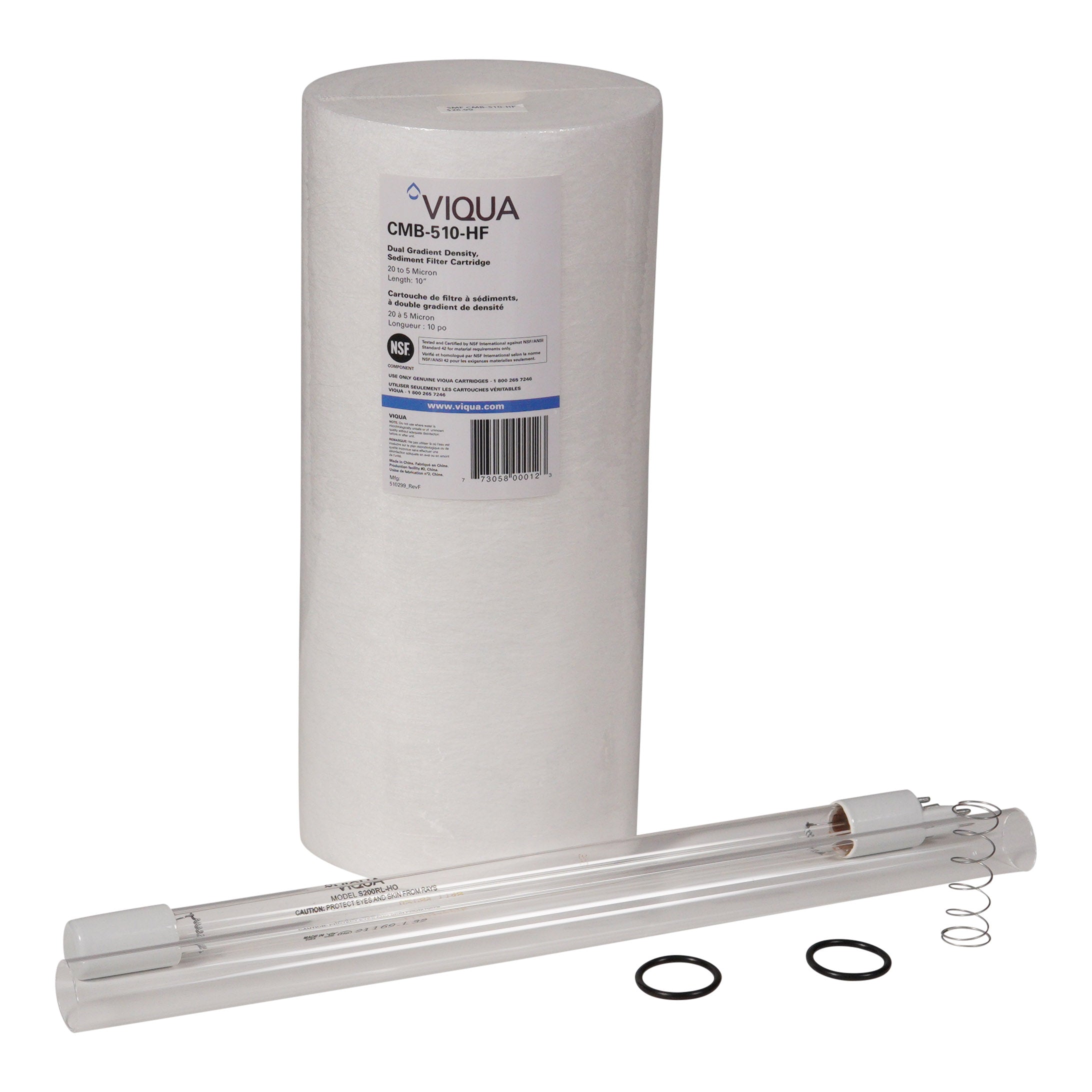 Viqua VH200-F10 Replacement UV Lamp, Sleeve and Filter、mySite、noshort