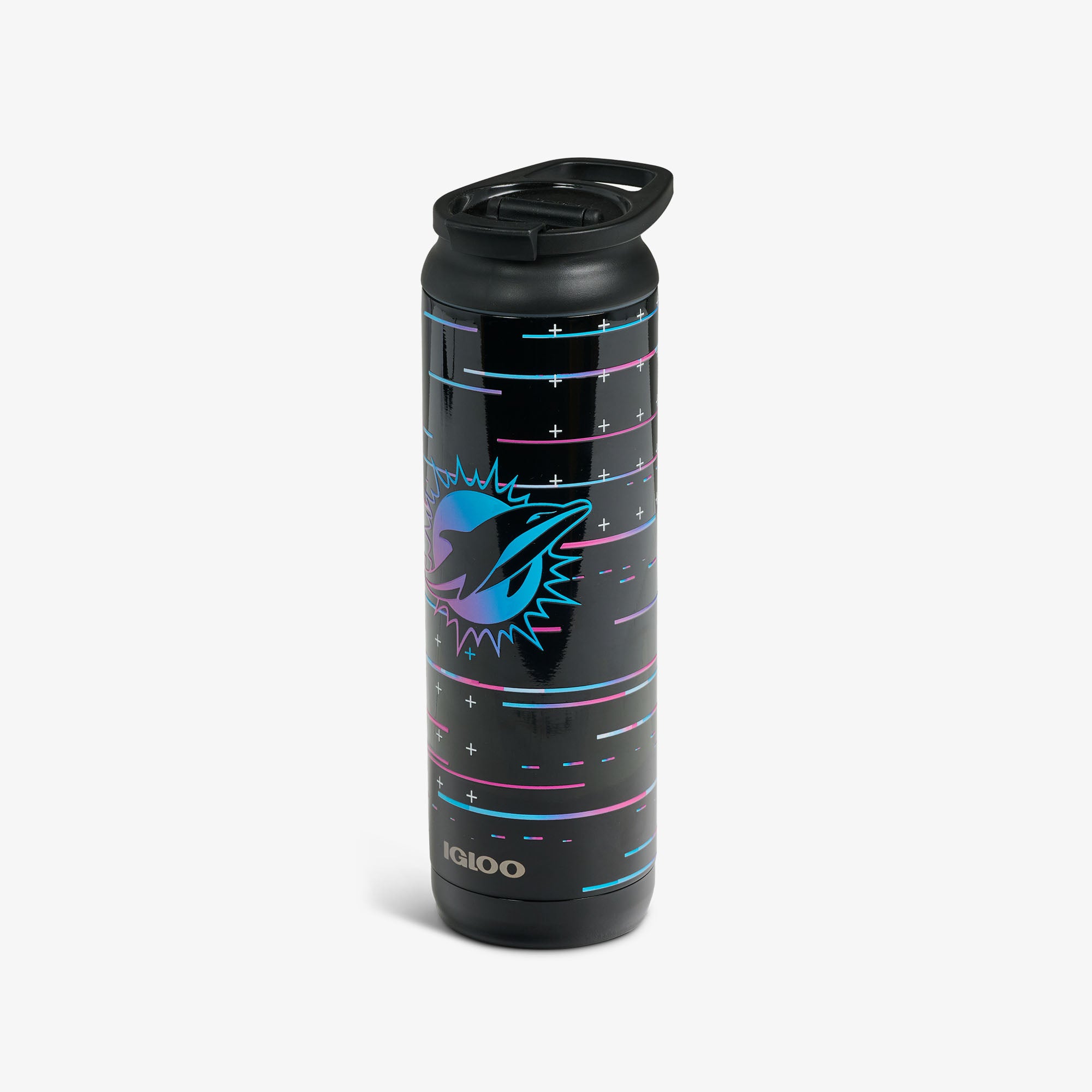 NFL Neon Miami Dolphins 20 Oz Flip ‘n’ Sip Tumbler、mySite、noshort