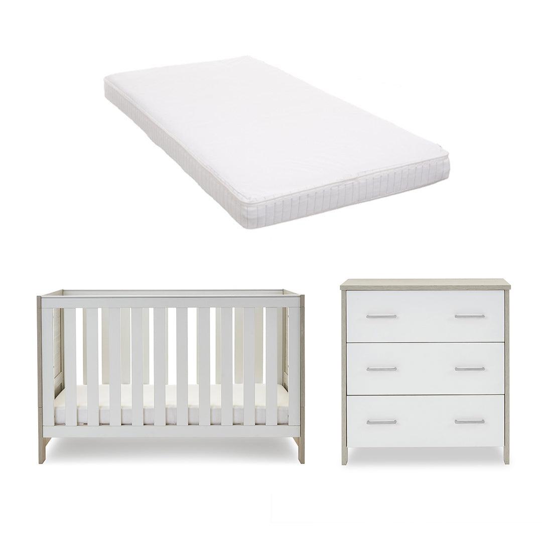  Obaby Nika 2 Piece Room Set - Grey Wash + White、mySite、merchandisen