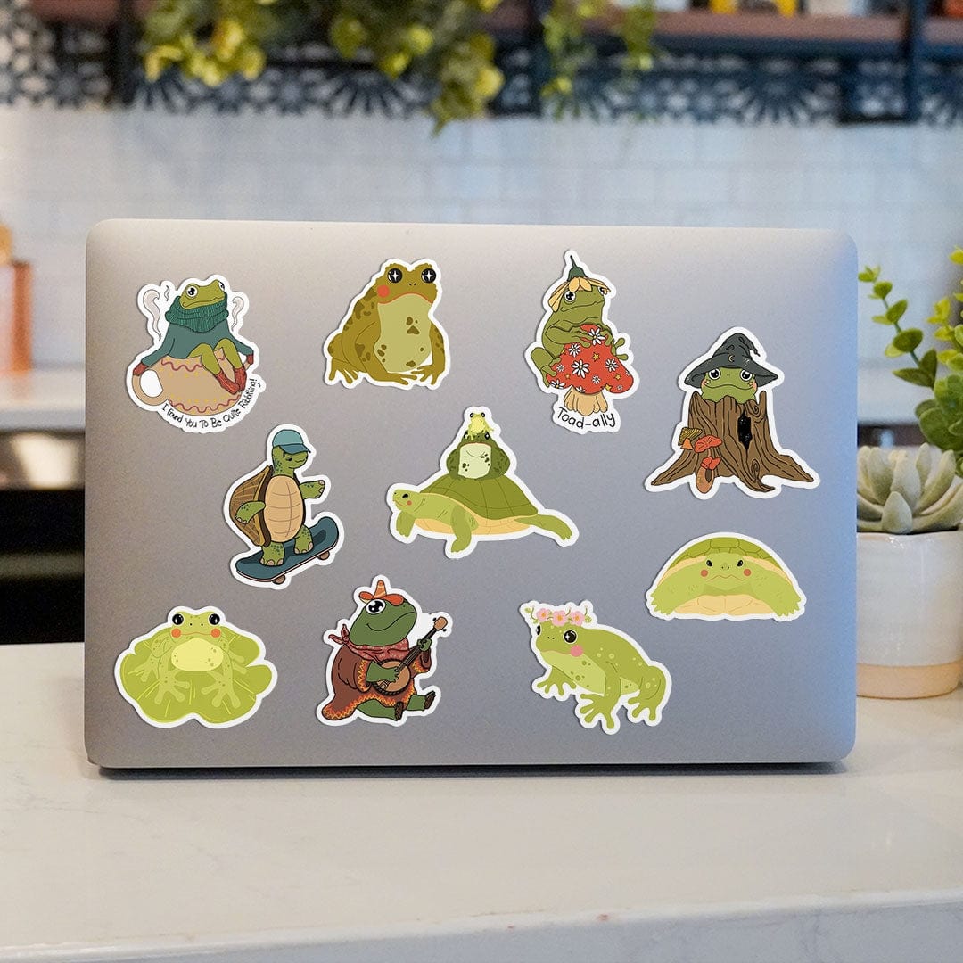  Frog and Turtle Sticker 10 Pack、mySite、ghnorth