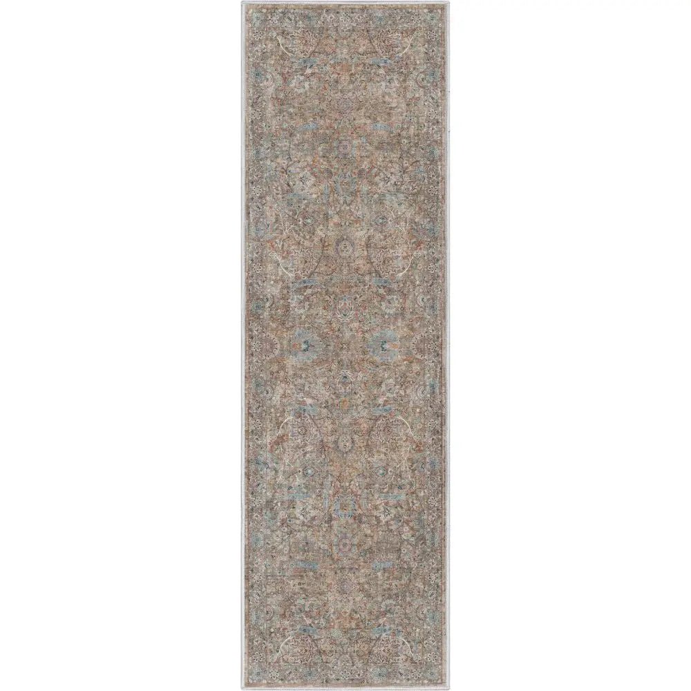 Emilia Vintage Persian Floral Blue Flat-Weave Rug、mySite、gigharbornorthrealestate