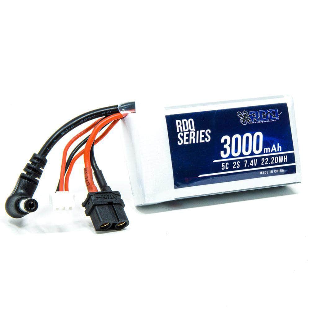  RDQ Series 7.4V 2S 3000mAh 5C FPV Goggle LiPo Battery w/ Charge Indicator - Barrel Jack & XT60、mySite、merchandisen