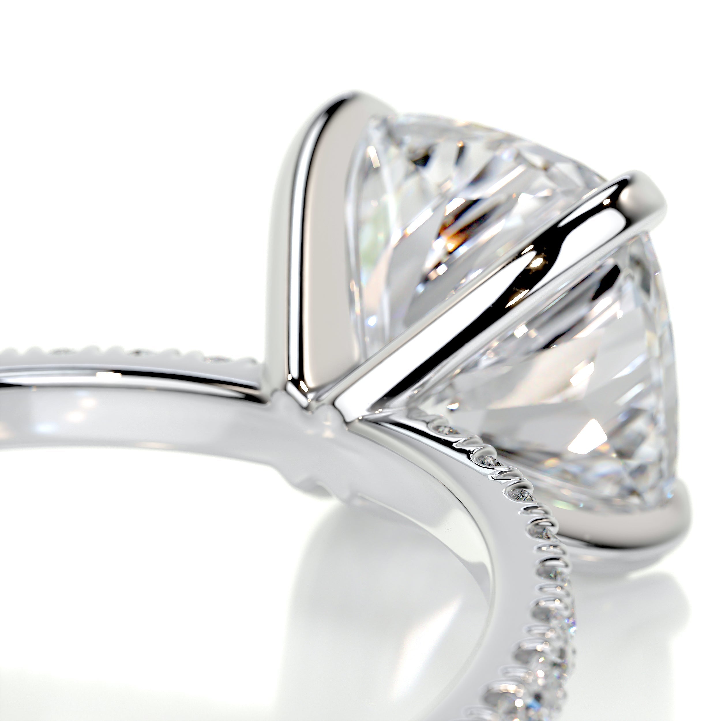 Stephanie Moissanite & Diamond Ring -Platinum (RTS)、mySite、hinf8tx79