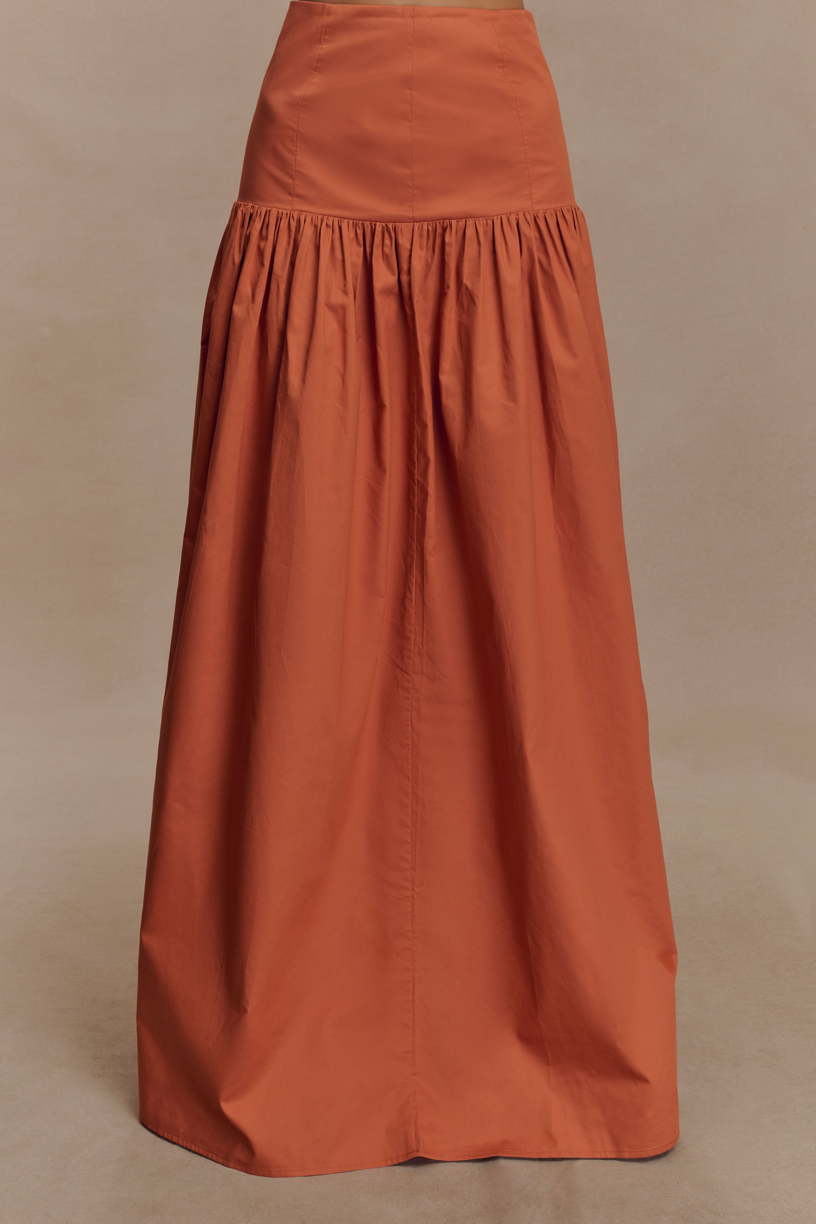 Autumn Maxi Skirt - Burnt Orange、mySite、solidvoid