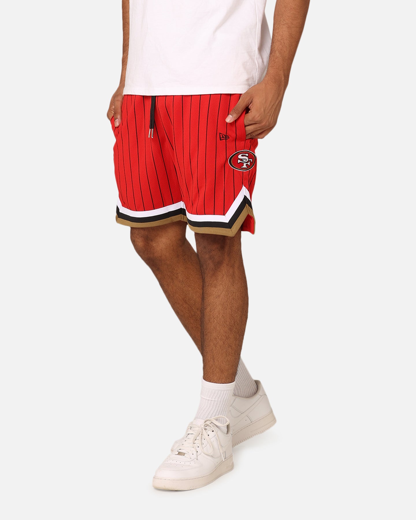 New Era San Francisco 49ers Pinstripe Shorts OTC、mySite、zt4zffjzw