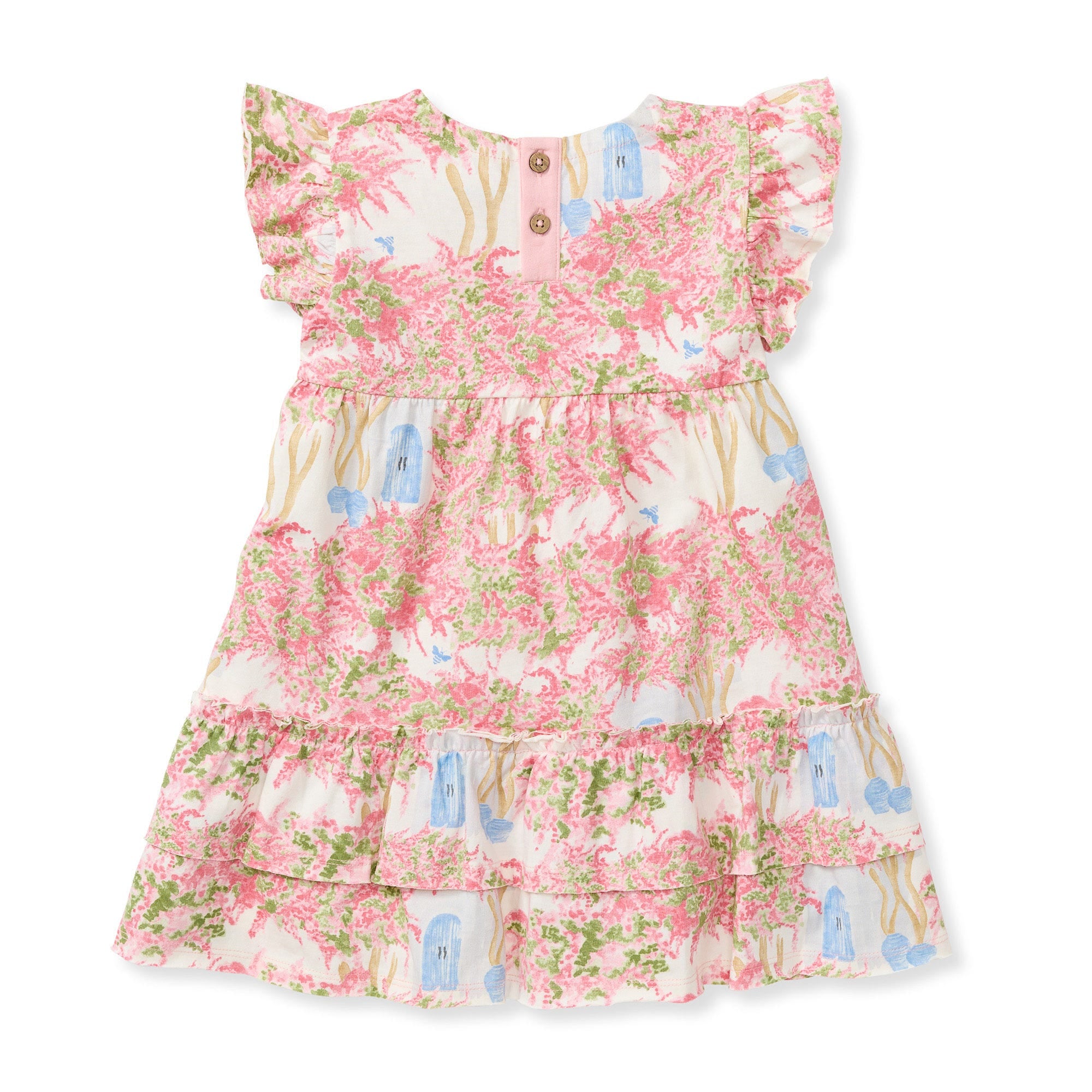 Doors of Santorini Organic Cotton Girl Dress、mySite、g9winljtr