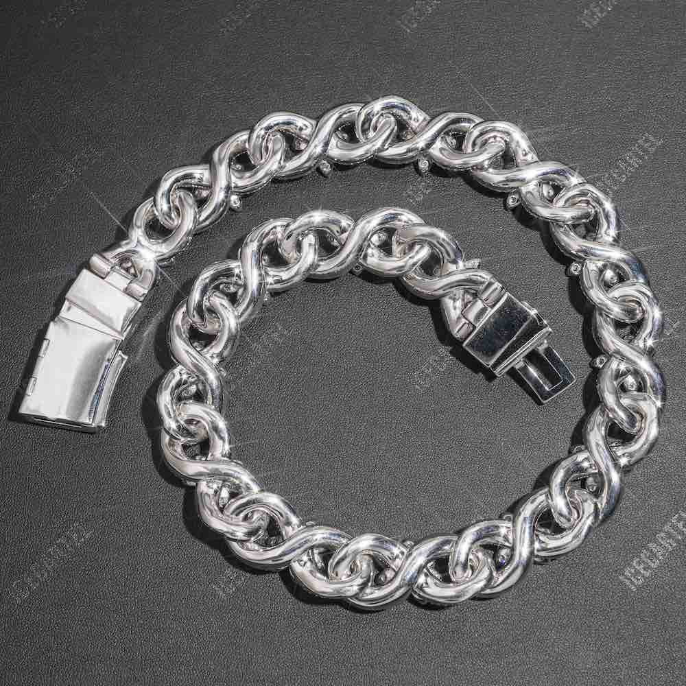 18MM Iced Out Flower Miami Cuban Link Chain 14K Gold、mySite、hinf8tx79