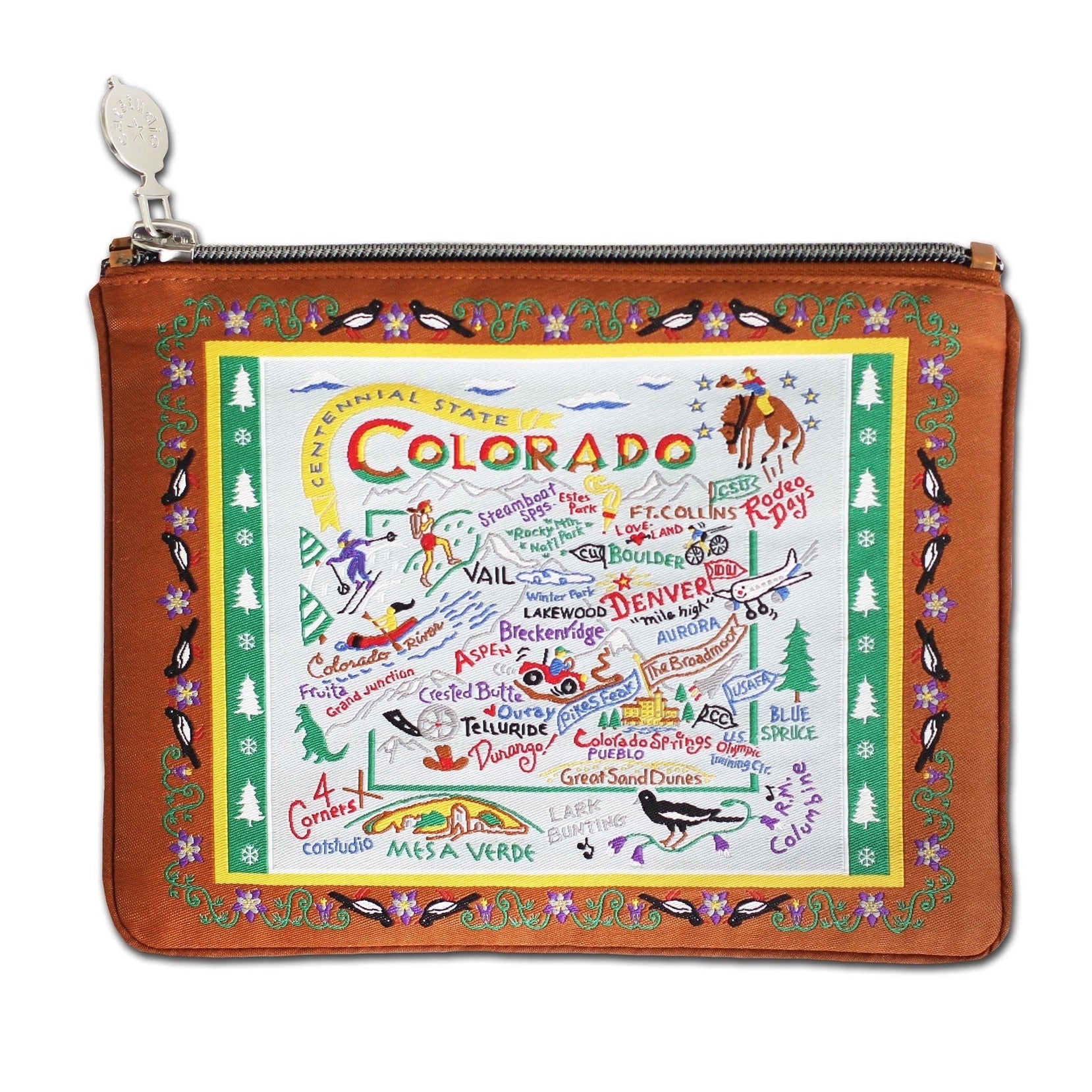 Colorado Zip Pouch - Brown、mySite、g9winljtr