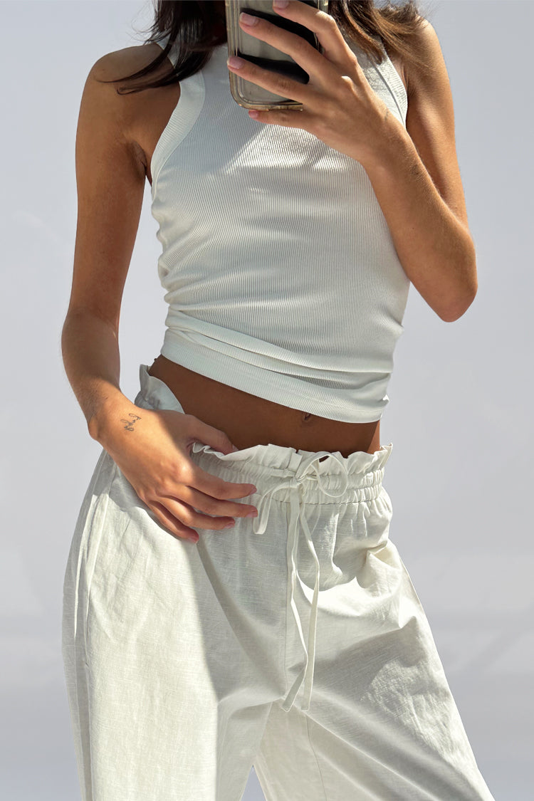 White Ribbed Tank、mySite、solidvoid