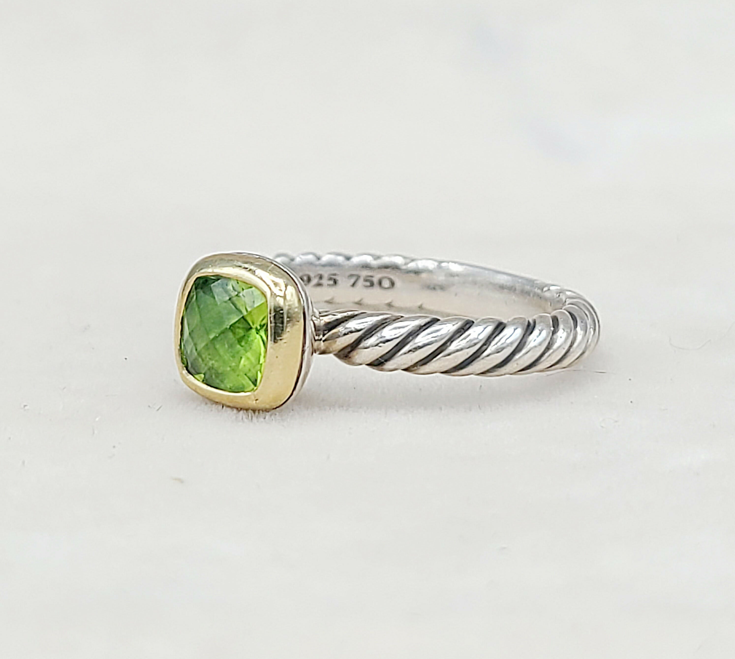 David Yurman Stackable Ring Peridot & Gold、mySite、hinf8tx79