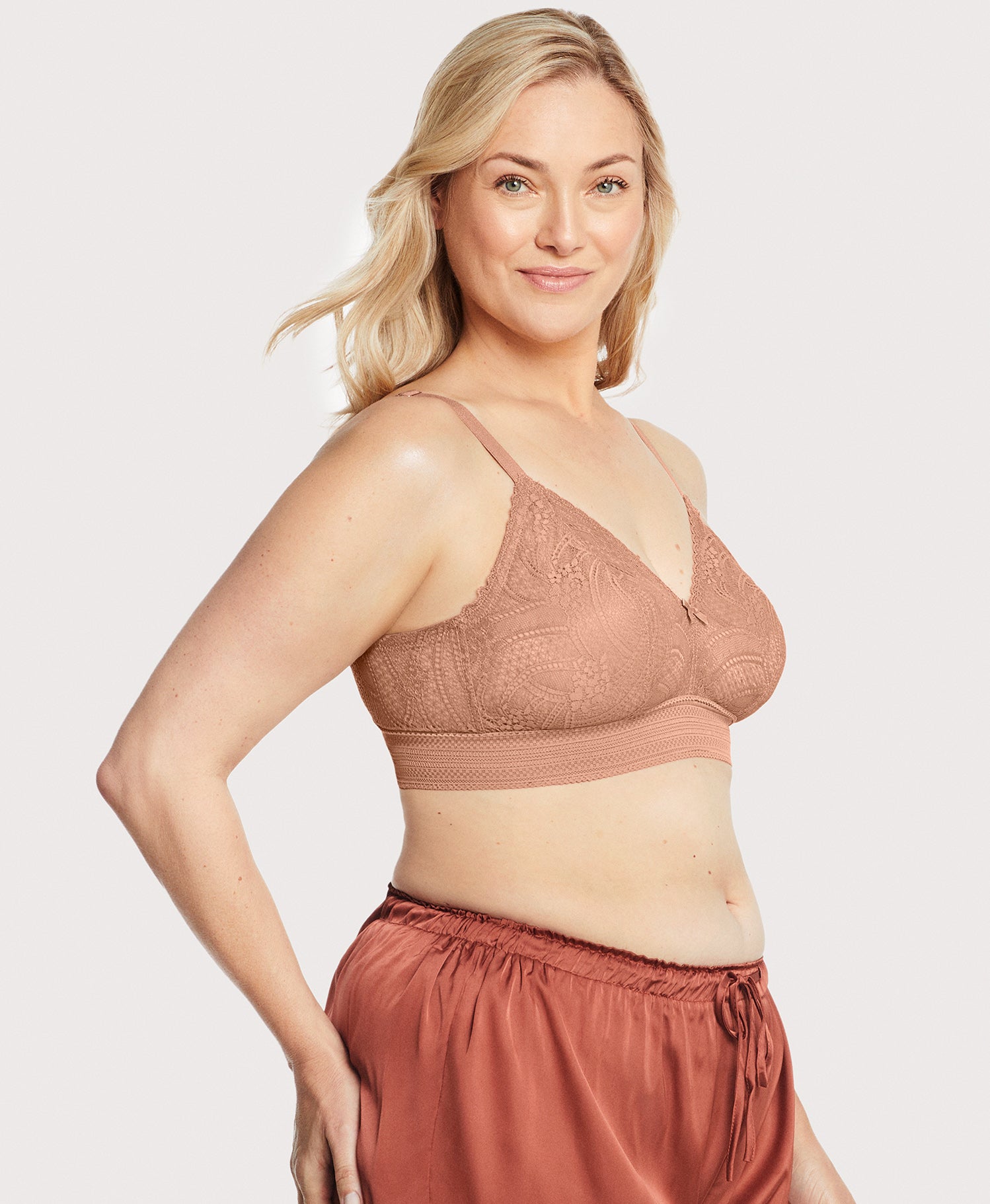  Bramour Gramercy Luxe Lace Bralette Cappuccino、mySite、justintrudeaud