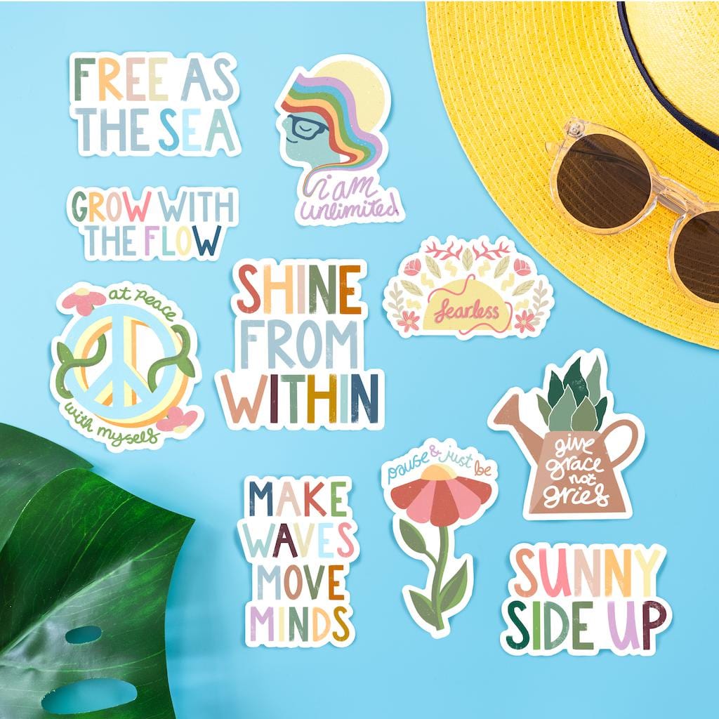  Positivity Sticker 10 Pack - Fearless、mySite、elrpsem3k