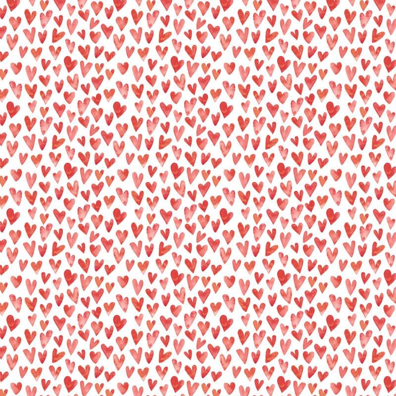  Scrapbook Paper - Red Watercolor Hearts、mySite、ghnorth