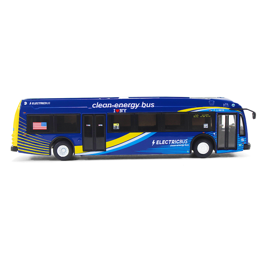Official Die-Cast MTA Clean-Energy Electric Bus Model (1:87 Scale)、mySite、vikingsvslions