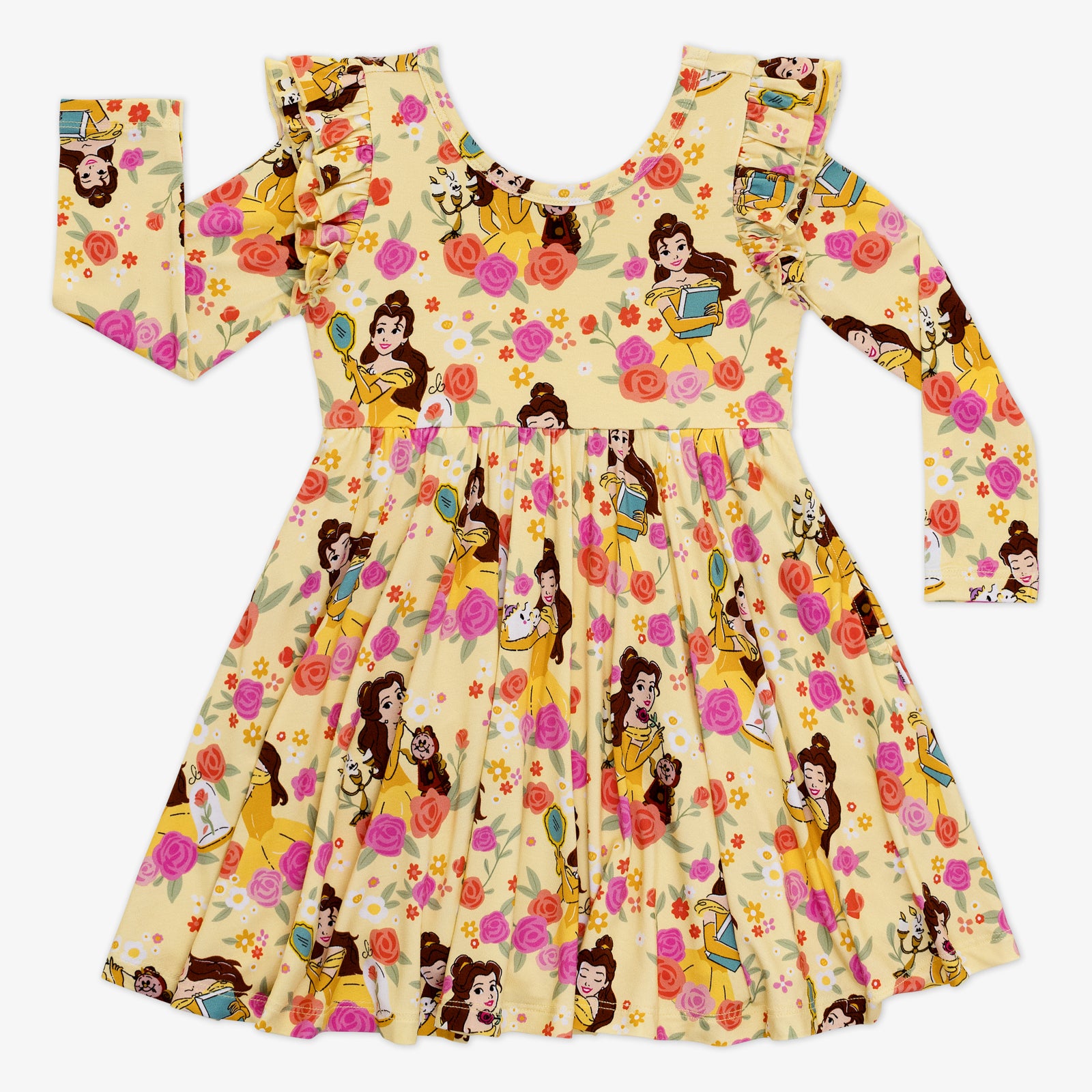 Disney Princess Belle Flutter Twirl Dress、mySite、g9winljtr