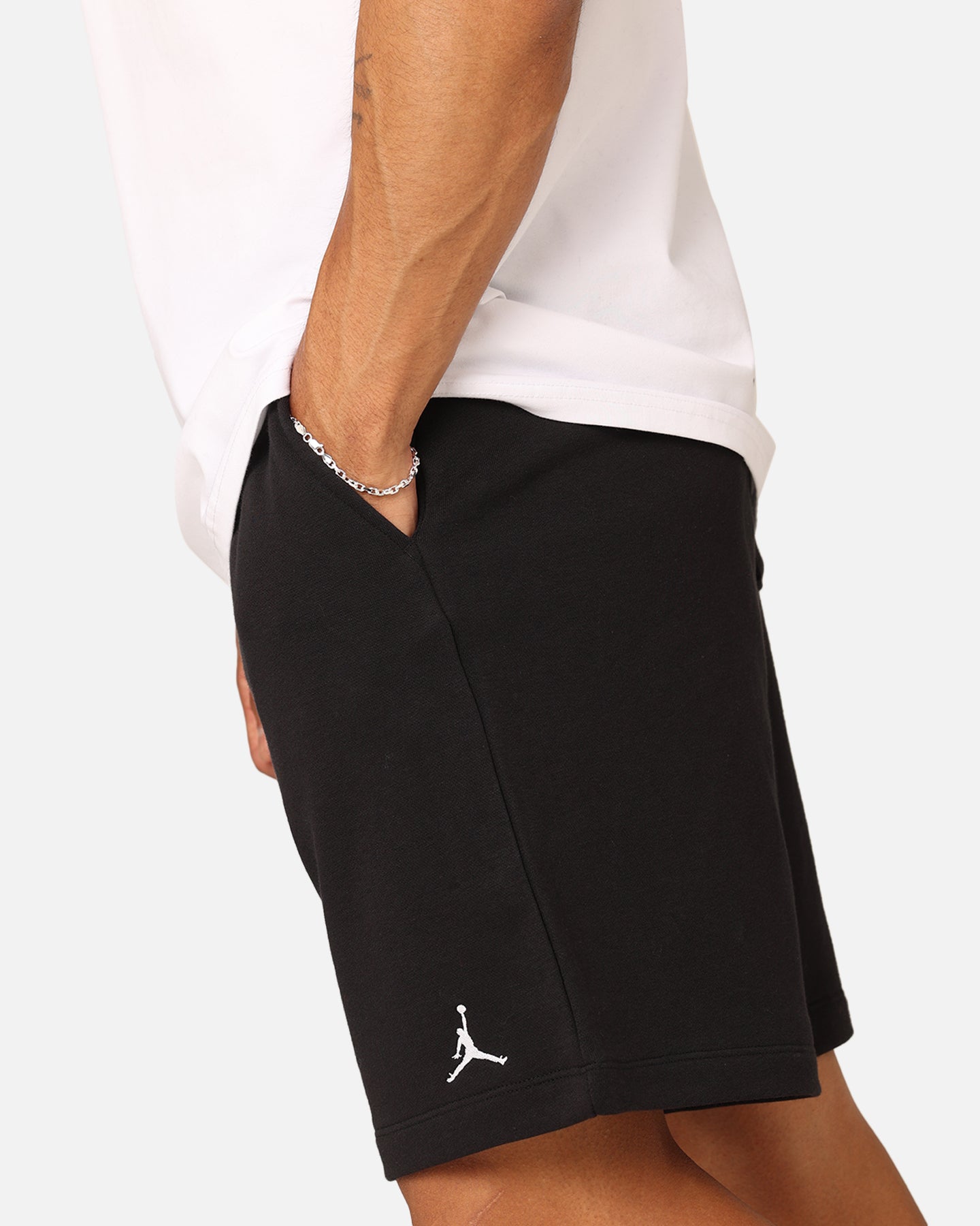 Jordan Essentials Fleece Shorts Black/Black/White、mySite、zt4zffjzw